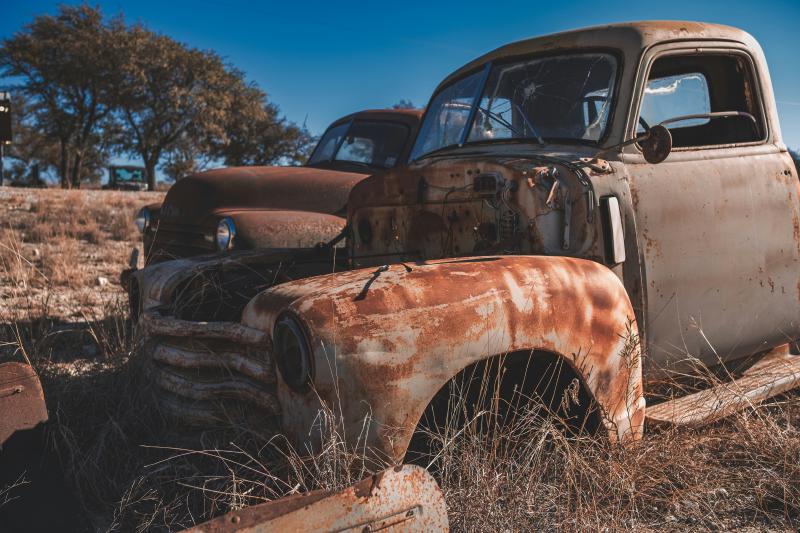 Old rusted truck